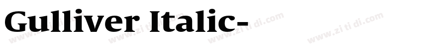 Gulliver Italic字体转换 Gulliver Italic字体转换